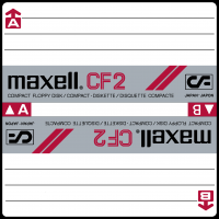 Maxell 3 inch disk label