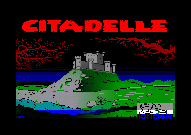 loading screenshot of the Amstrad CPC game Citadelle