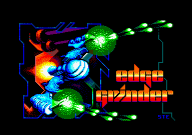 loading screen of the Amstrad CPC game Edge Grinder