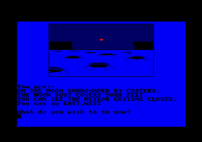 game screenshot of the amstrad CPC game Moon Base III