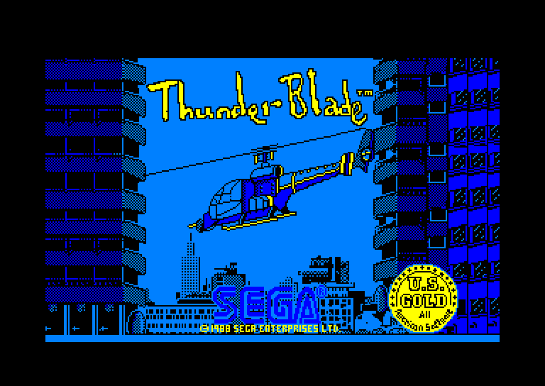 loading screen of the Amstrad CPC game Thunder Blade