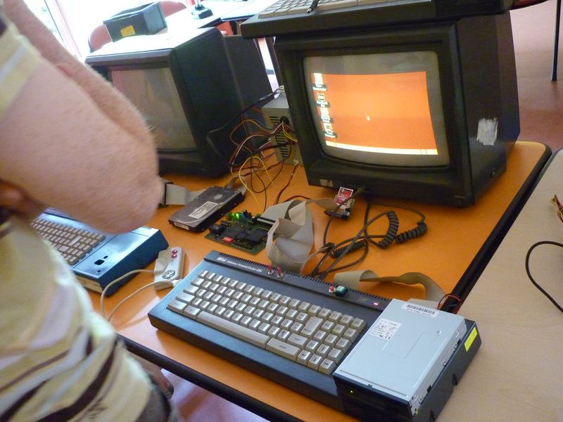 Symbos on Eliot's computer with symbiface and Compact Flash card as a hard disk for CPC