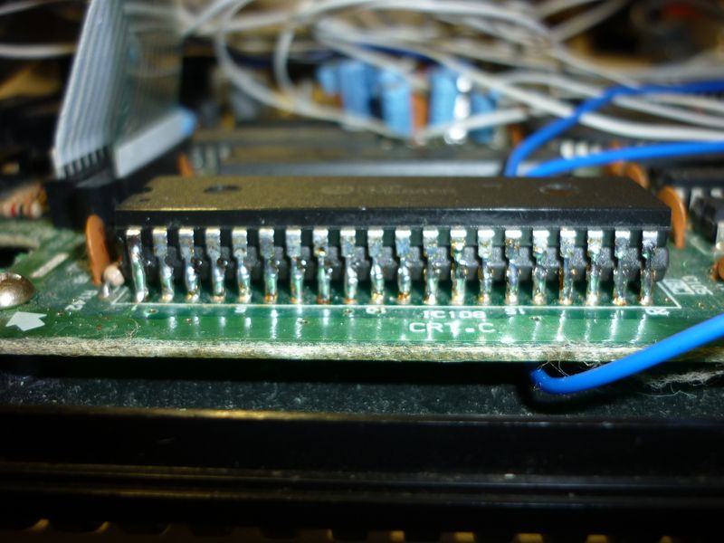 2 CRTC inside of a modded Amstrad CPC