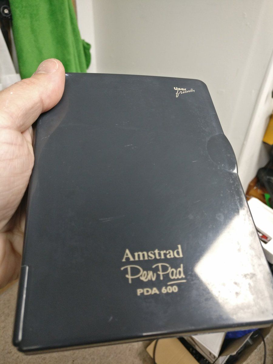 front of the Amstrad PDA600 cleaned by the BackOffice