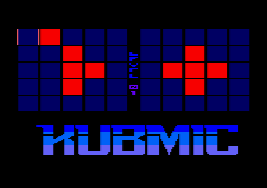 screen of the Amstrad CPC puzzle game Kubmic