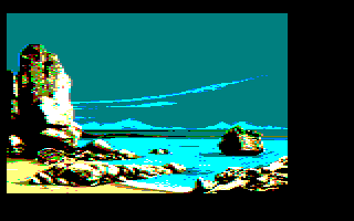 3rd screenshot of a possible Maupiti island Amstrad CPC game
