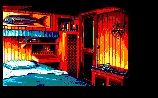 7th screenshot of a possible Maupiti island Amstrad CPC game
