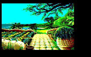 9th screenshot of a possible Maupiti island Amstrad CPC game