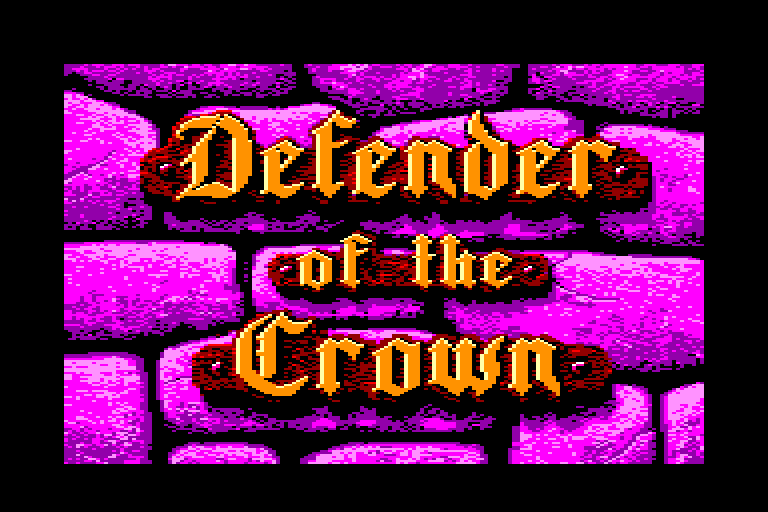 écran de chargement du jeu Amstrad CPC Defender of the Crown