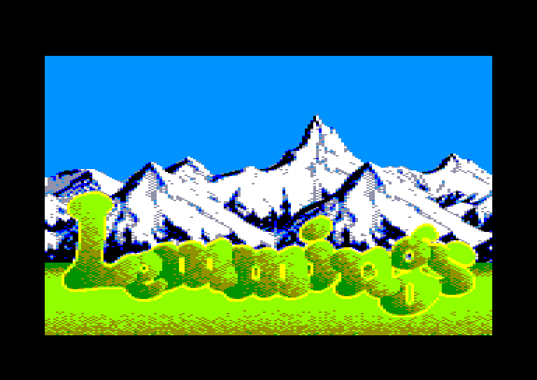 loading screen of the Amstrad CPC game Lemmings