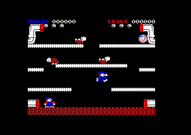 game screenshot of Mario Bros by Choice Software