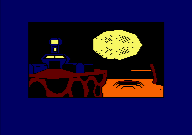 game screenshot of the amstrad CPC game Moon Base III