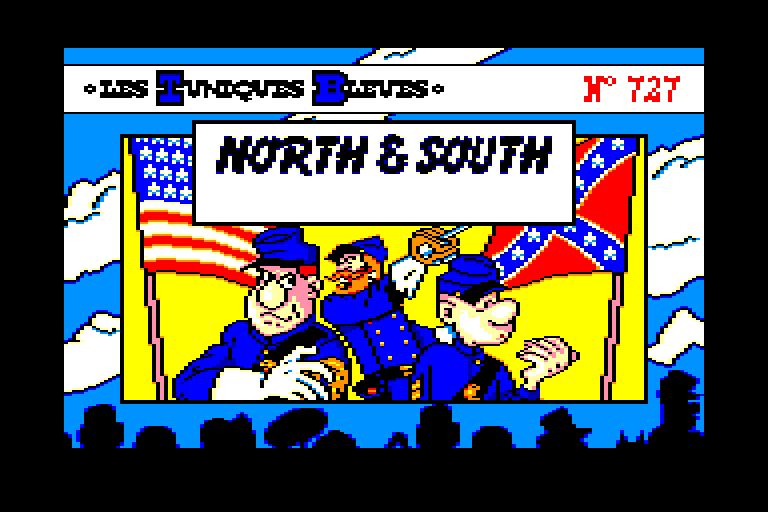 loading screen of the Amstrad CPC game North and South
