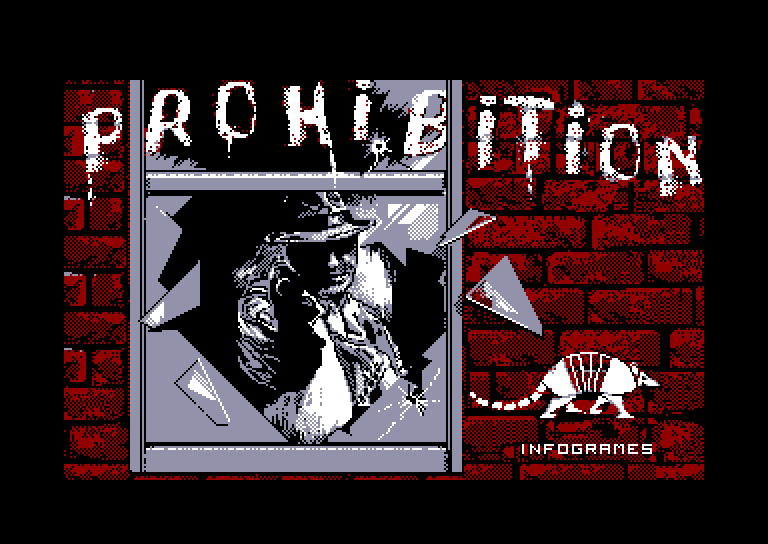 loading screen of the Amstrad CPC game Prohibition
