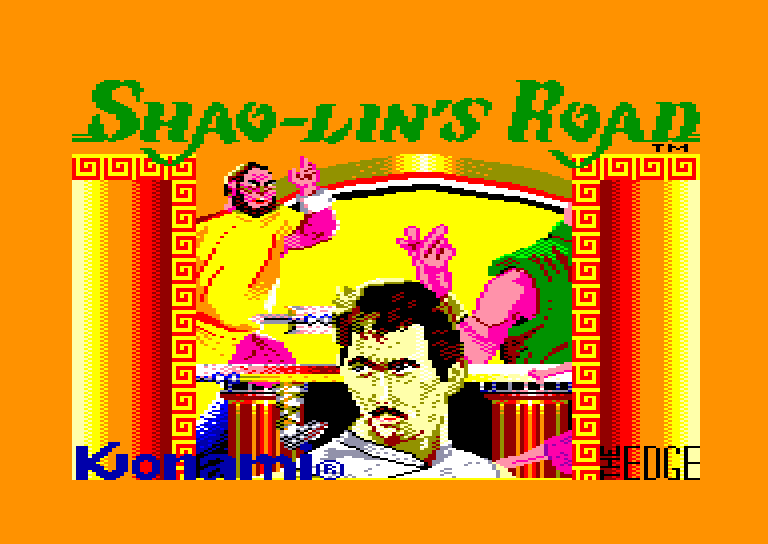 écran de chargement du jeu Amstrad CPC Shao Lin's Road