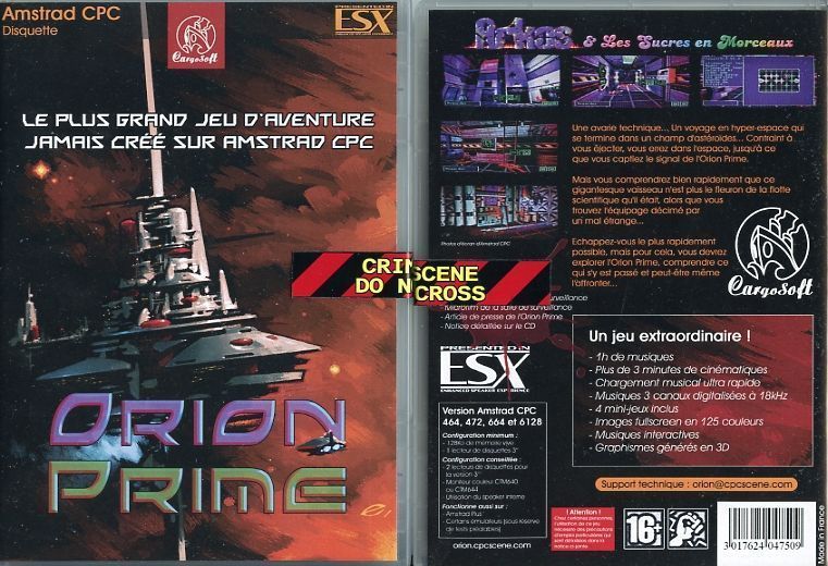 Orion Prime french packaging