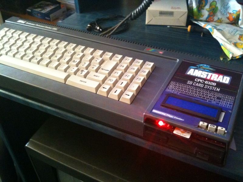 SDCard HxC floppy emulator inside an Amstrad CPC