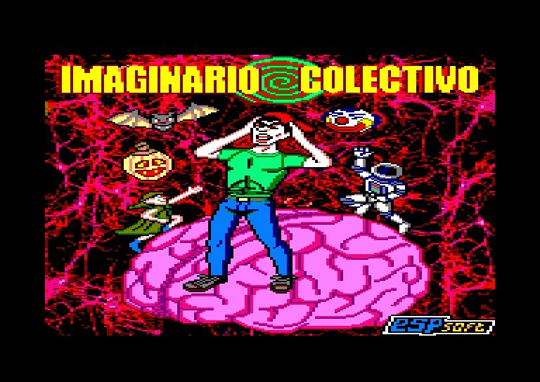 loading screen of the Amstrad CPC game Imaginario Colectivo